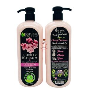 Natural Wunderz Cherry Blossom + Shea & Coconut Oil Lotion Vegan 32 fl oz